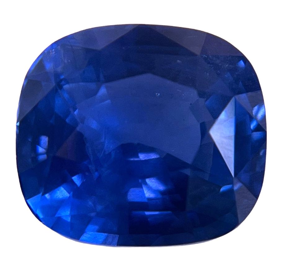 Szafir 13,02 ct, niebieski, szlif cushion