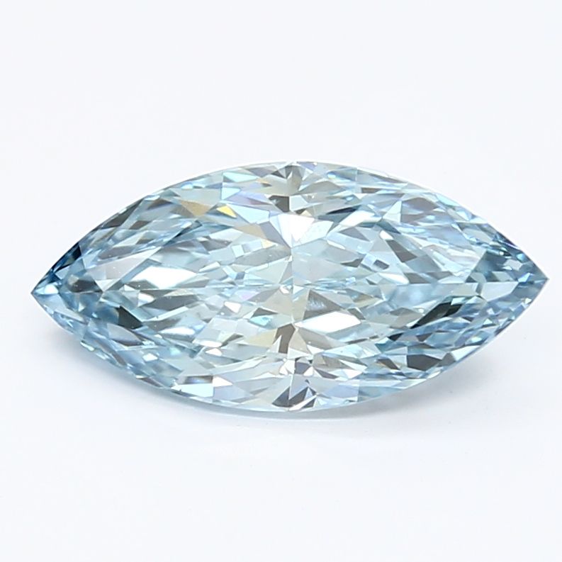 1.48 CT Fancy Vivid Blue MARQUISE