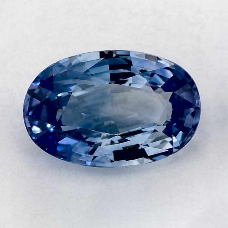 Szafir 1,61 ct, niebieski, szlif owalny