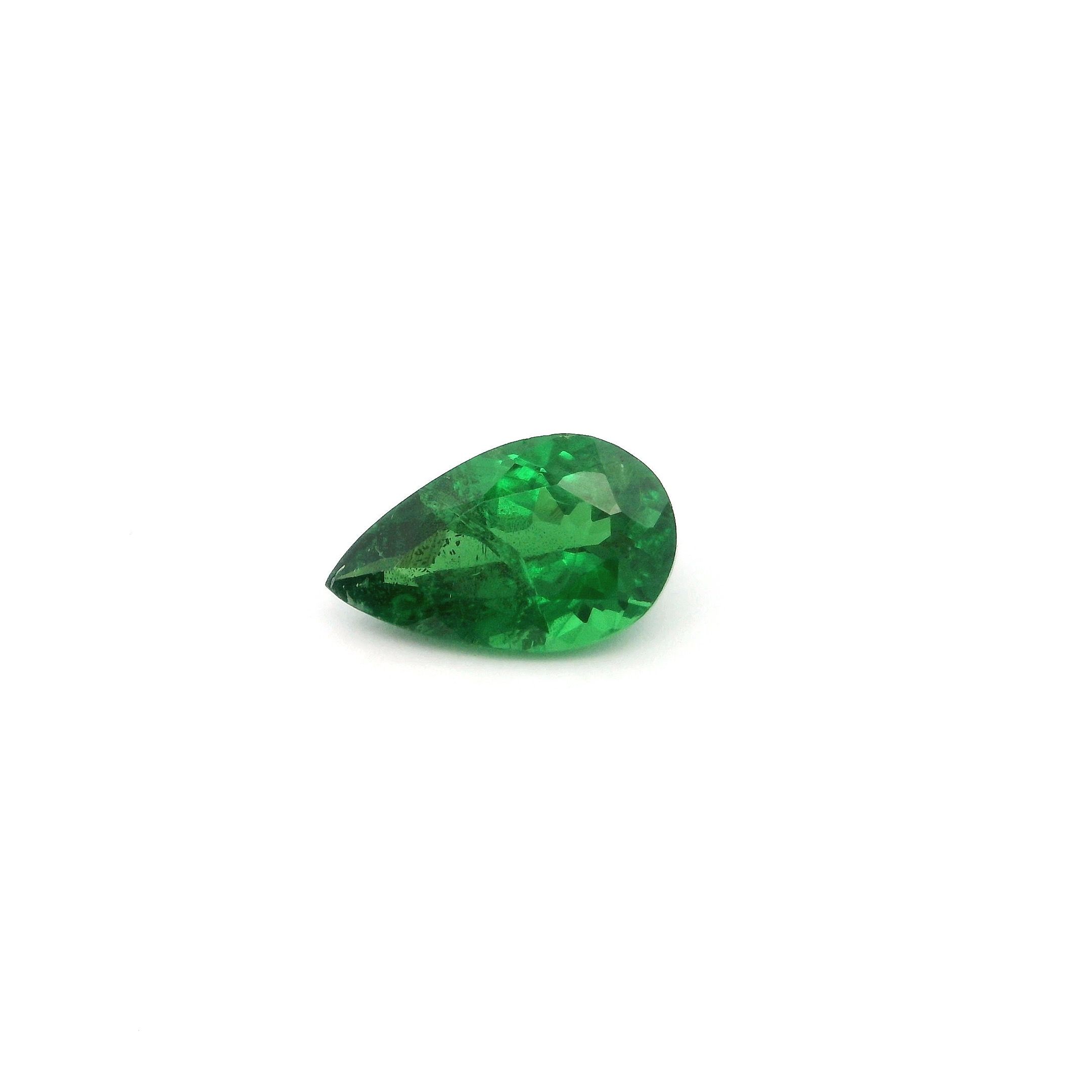 GARNET FACETED 1.05ct GREEN Deep green SI KENYA NONE