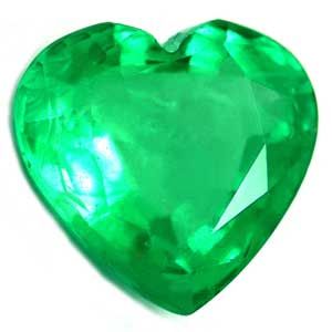 Szmaragd 2,37 ct, zielony, szlif serce