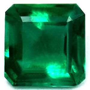 Szmaragd 1,45 ct, zielony, szlif szmaragdowy