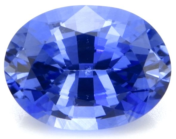 Szafir 1,62 ct, niebieski, szlif owalny