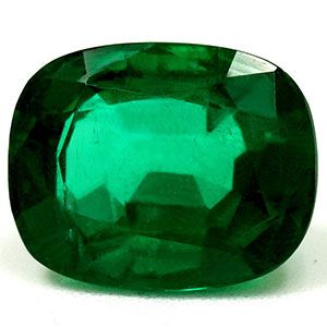 Szmaragd 2,81 ct, zielony, szlif cushion