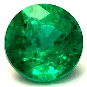 Szmaragd 1,05 ct, zielony, szlif okrągły