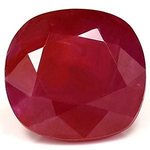 Rubin 2,76 ct, czerwony, szlif cushion