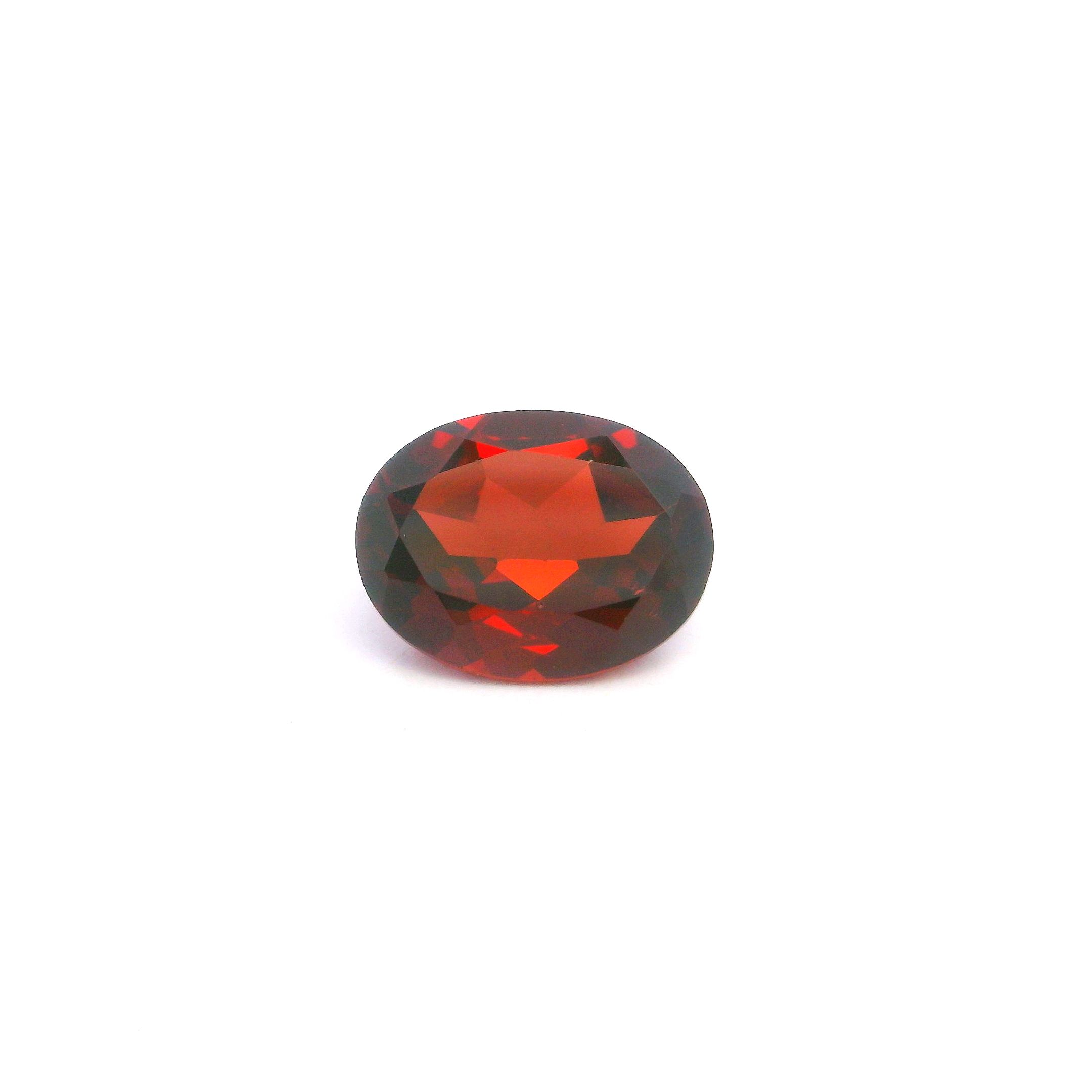 Granat 2,32 ct, czerwony, szlif owalny