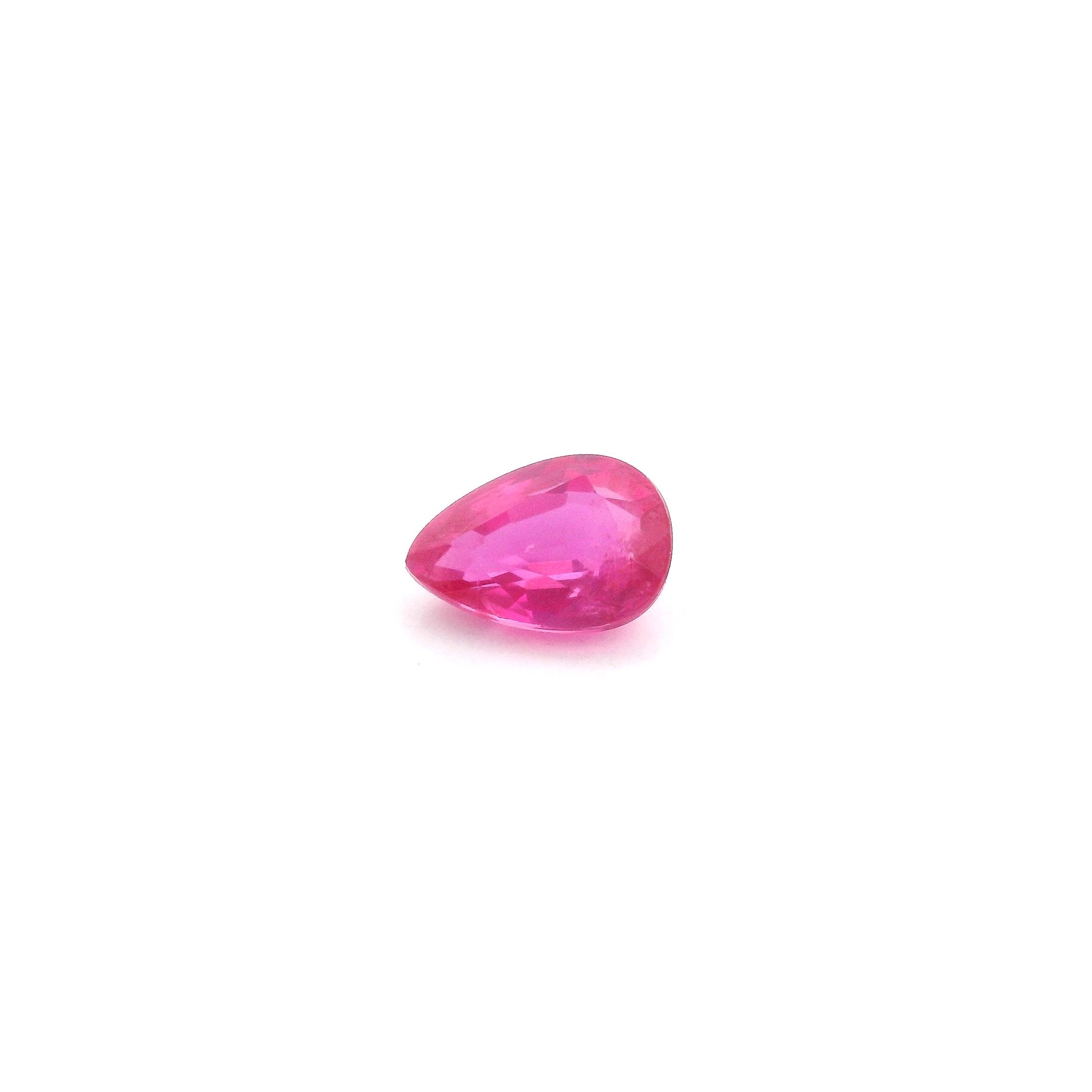 RUBY FACETED 0.65ct RED Medium Intense SI MOZAMBIQUE HEATED
