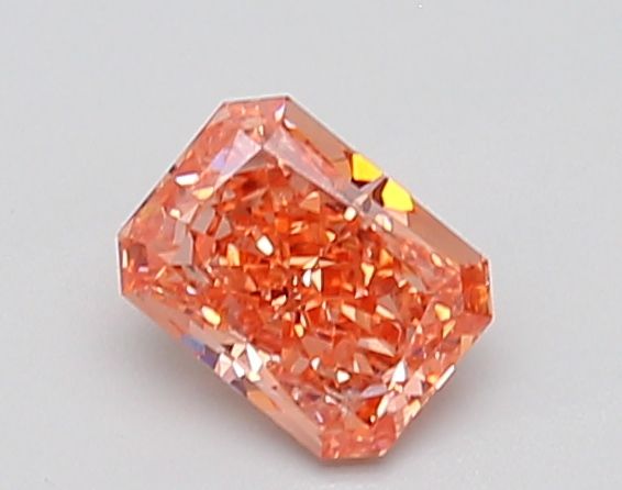 0.9 CT Fancy Intense Orangey Pink RADIANT
