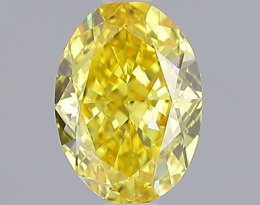 1.09 CT Fancy Vivid Yellow OVAL