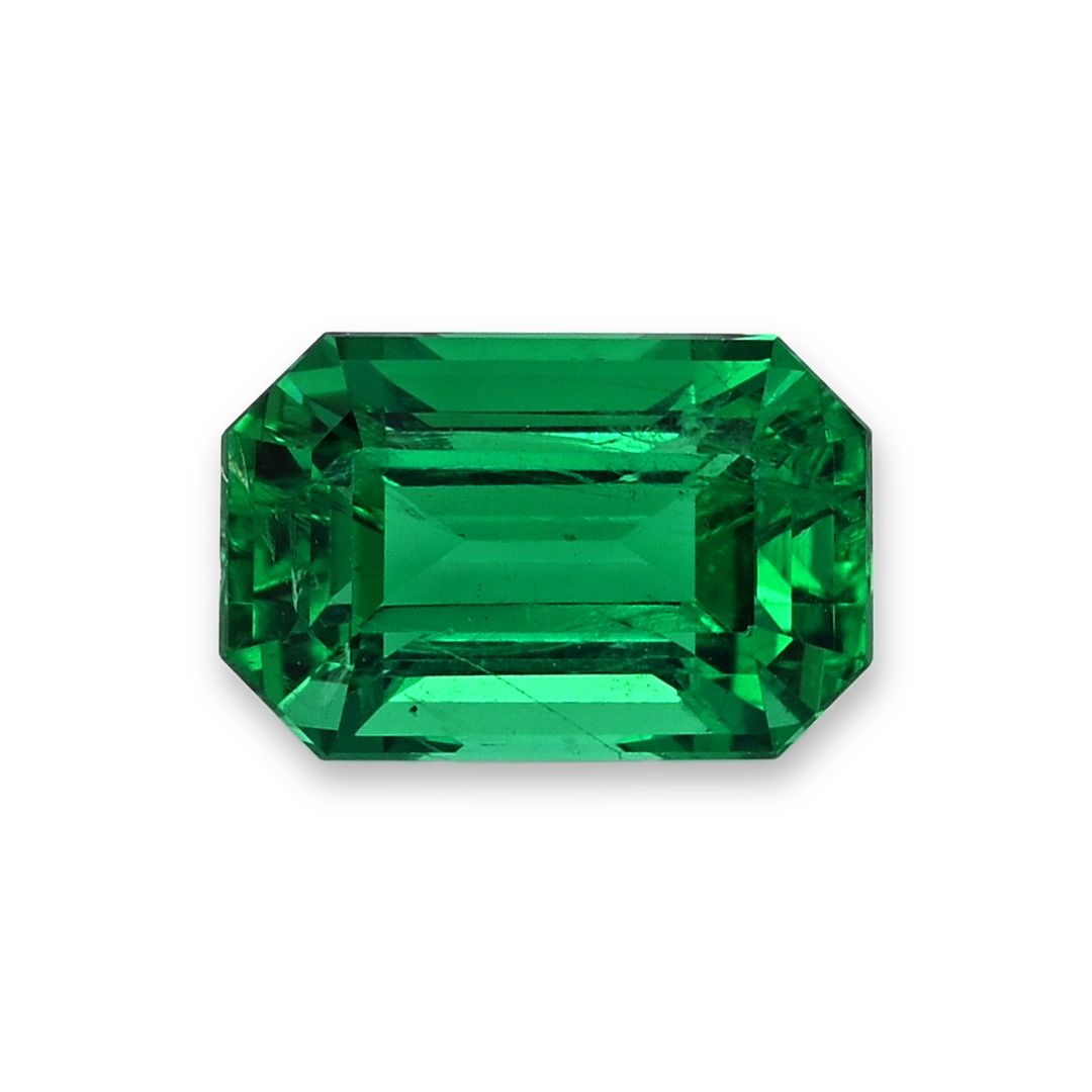 Szmaragd 1,63 ct, zielony, szlif szmaragdowy