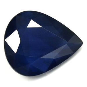 Szafir 1,77 ct, niebieski, szlif gruszka
