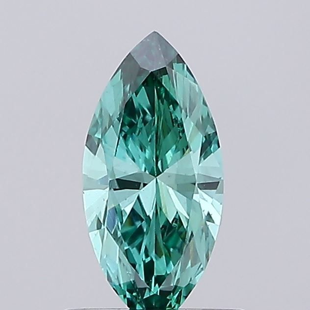 0.58 CT Fancy Vivid Green MARQUISE