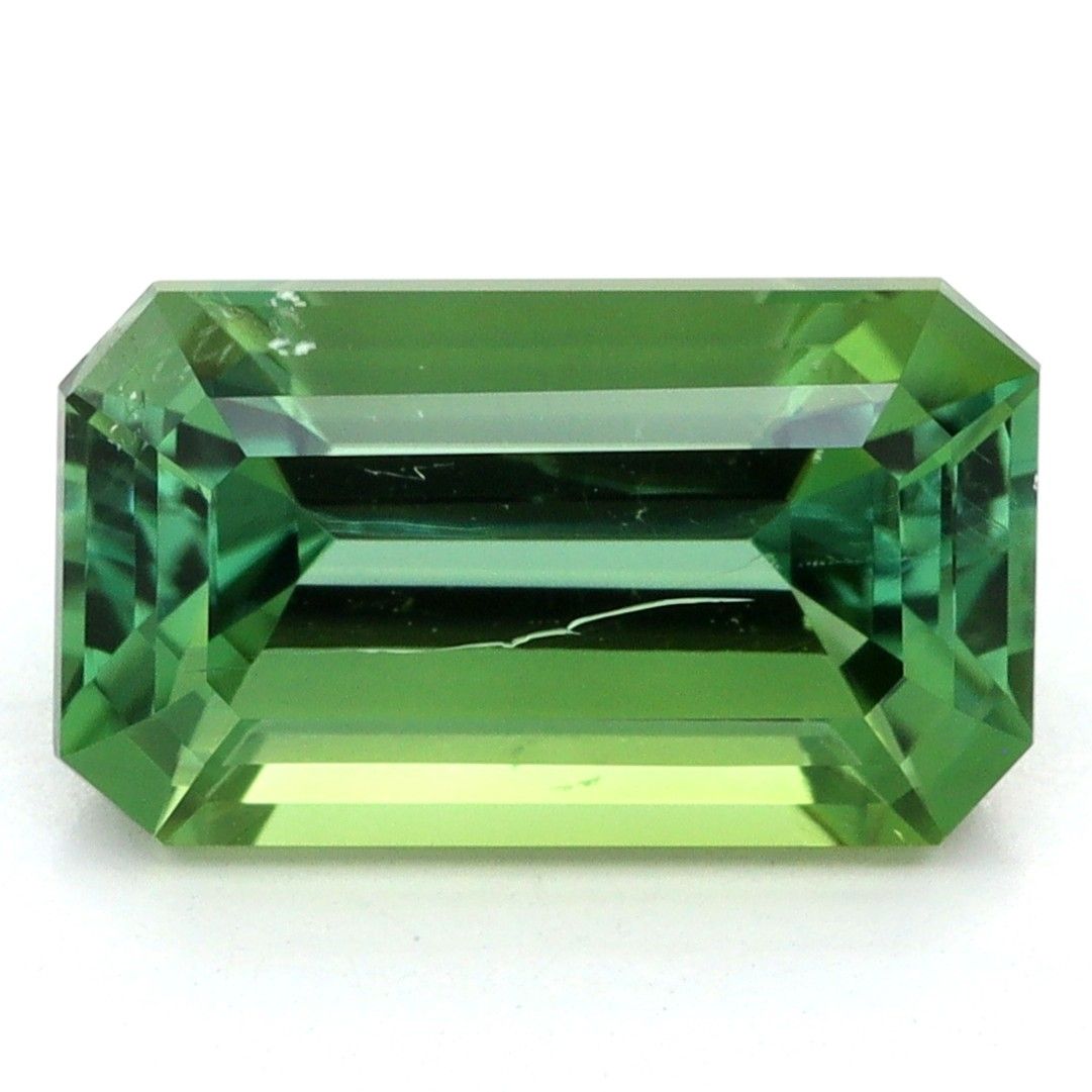 Turmalin 2,13 ct, zielony, szlif szmaragdowy