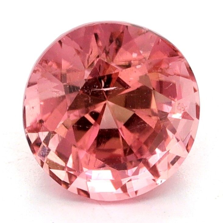 Turmalin 1,01 ct, różowy, szlif okrągły