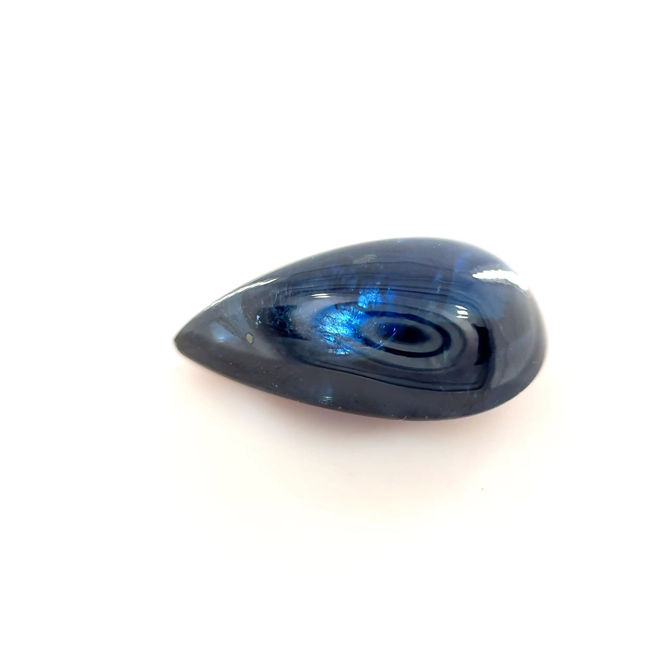Szafir 4,73 ct, niebieski, kaboszon