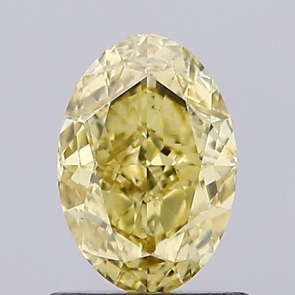 0.88 CT Fancy Intense Yellow OVAL