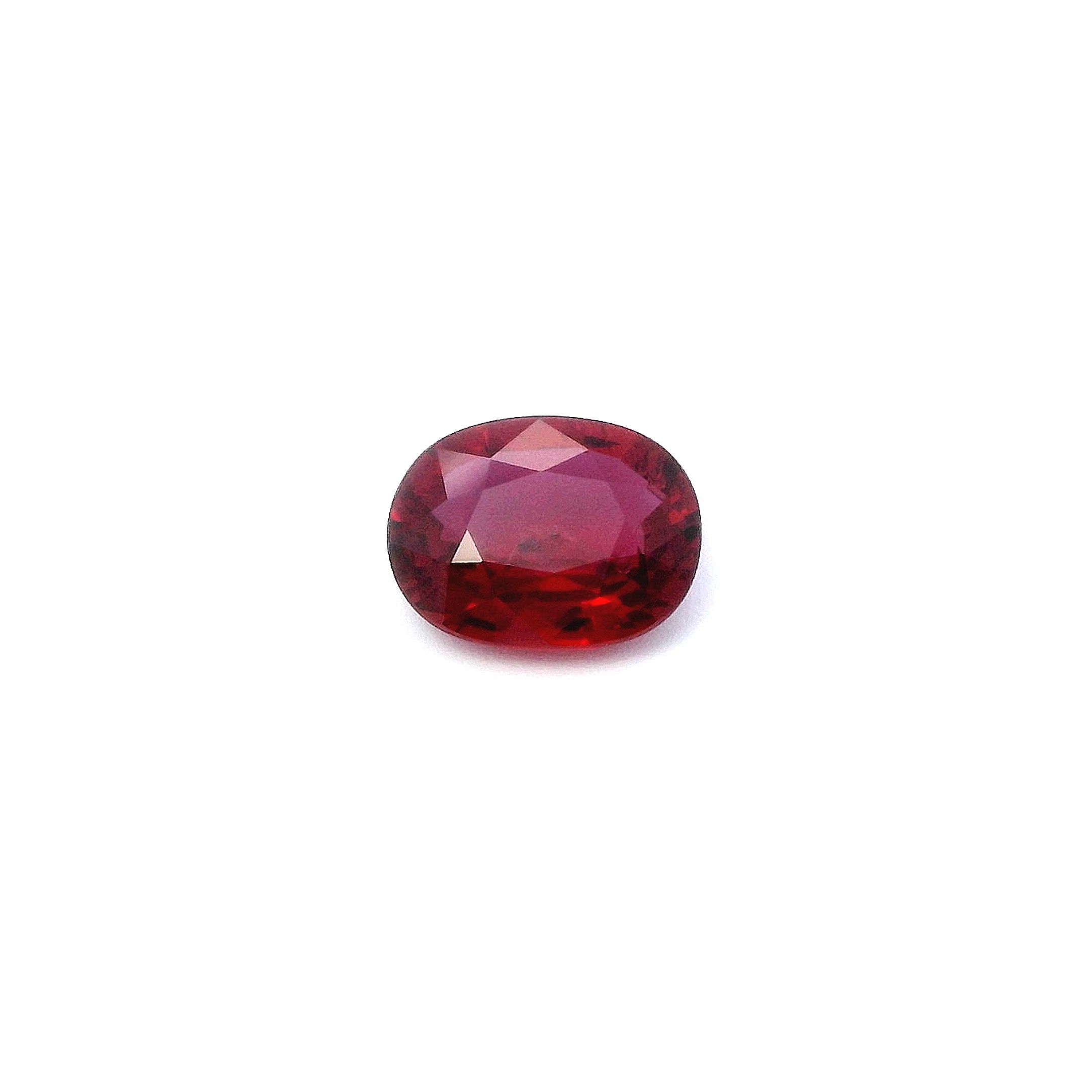 1.6 ct Oval ruby