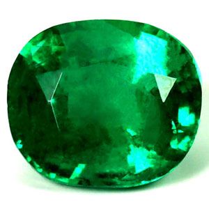Szmaragd 1,25 ct, zielony, szlif cushion