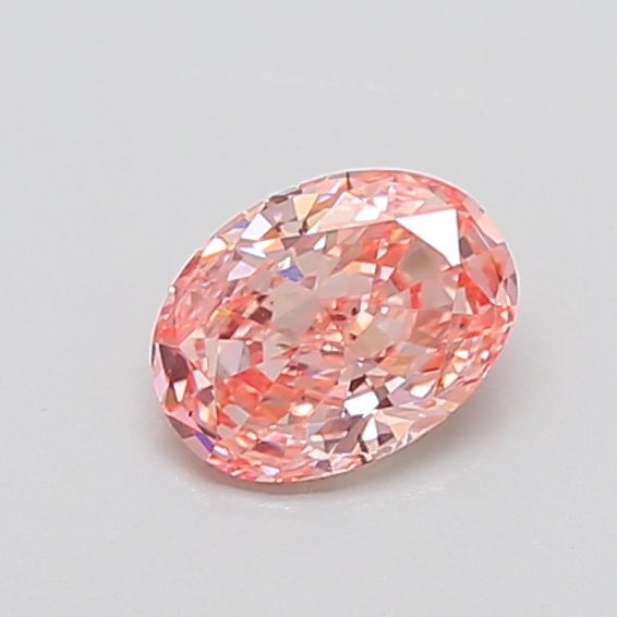 1.07 CT Fancy Intense Orangey Pink OVAL