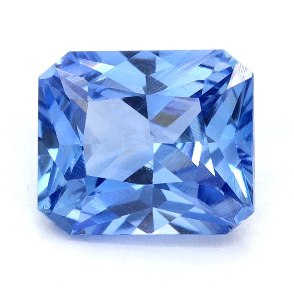 Szafir 1,58 ct, niebieski, szlif radiant