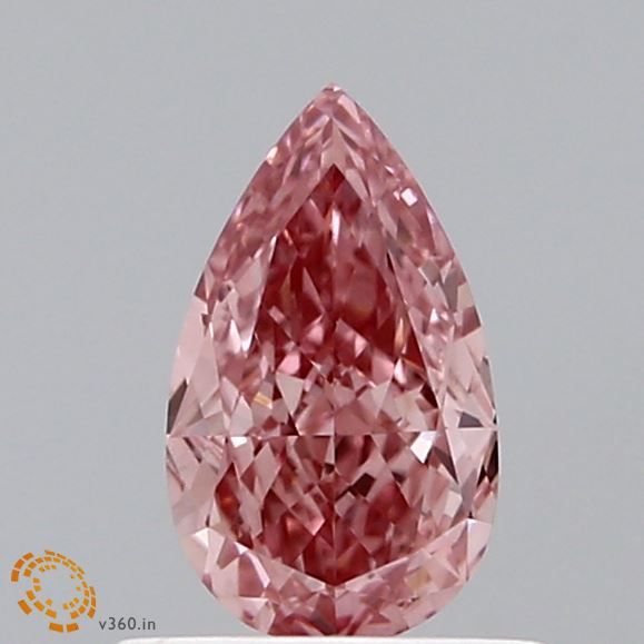 0.41 CT Fancy Vivid Yellow PEAR