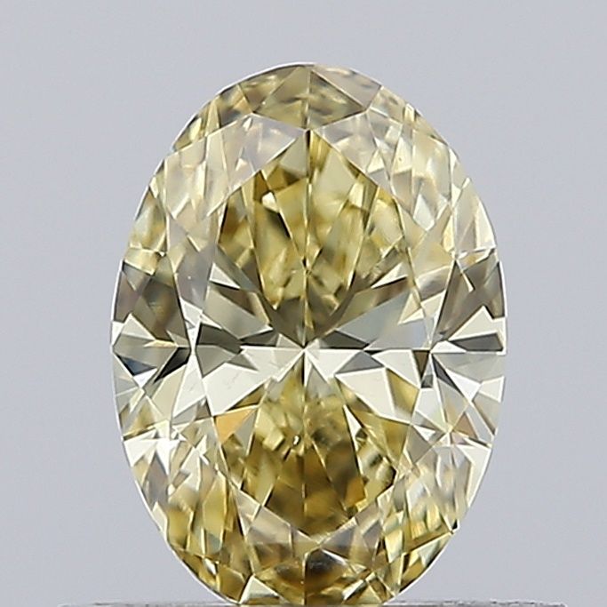 0.55 CT Fancy Intense Yellow OVAL