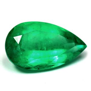 Szmaragd 25,41 ct, zielony, szlif gruszka