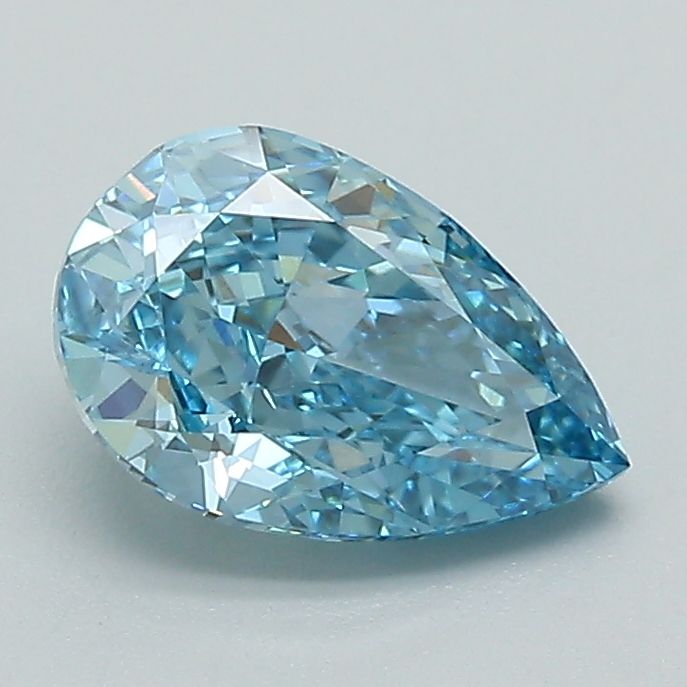 1.18 CT Fancy Vivid Blue PEAR