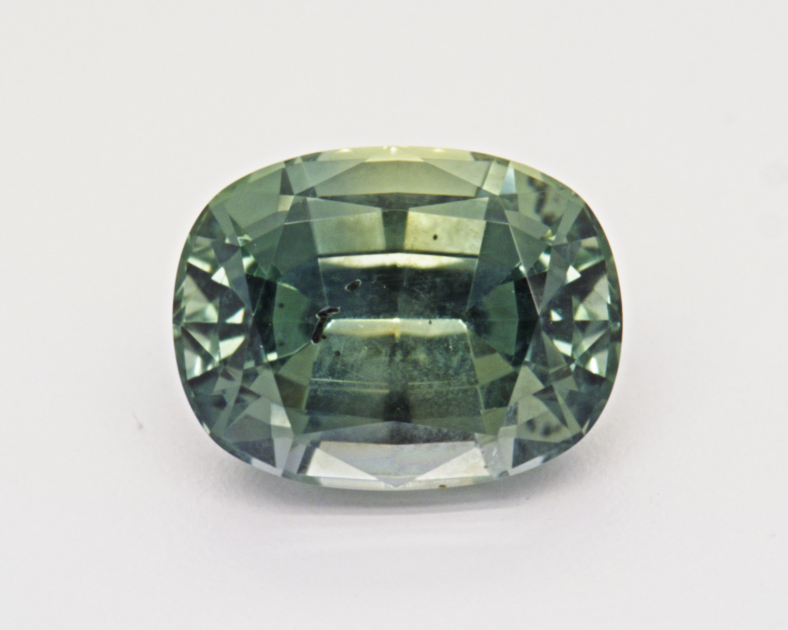 Szafir 1,26 ct, morski, szlif cushion