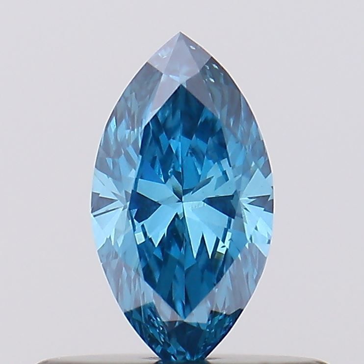 0.31 CT Fancy Vivid Blue MARQUISE