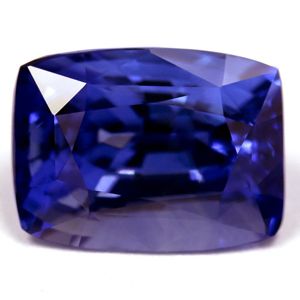 Szafir 3,44 ct, niebieski, szlif cushion