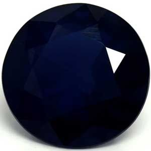 Szafir 1,67 ct, niebieski, szlif okrągły