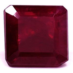 Rubin 1,41 ct, czerwony, szlif szmaragdowy