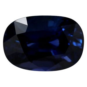 Szafir 7,08 ct, morski, szlif cushion