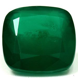Szmaragd 13,70 ct, zielony, szlif cushion