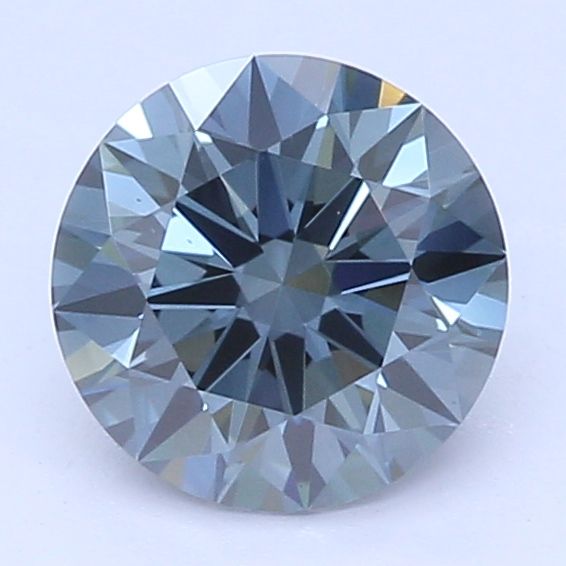 0.42 CT Fancy Intense Green Blue ROUND