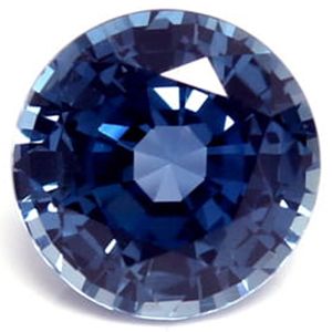 Szafir 1,06 ct, niebieski, szlif okrągły