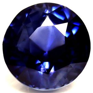 Szafir 1,03 ct, niebieski, szlif okrągły