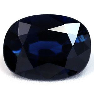 Szafir 1,40 ct, niebieski, szlif cushion