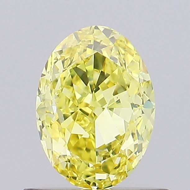 0.69 CT Fancy Vivid Yellow OVAL