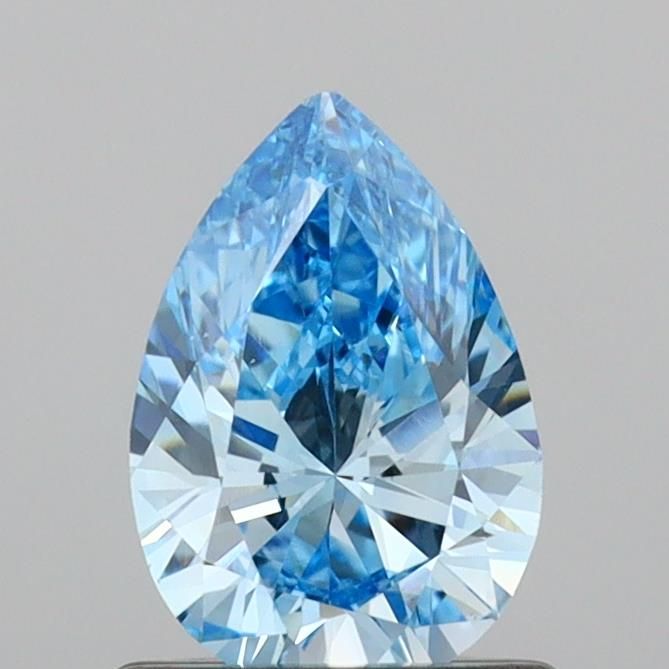 0.67 CT Fancy Vivid Blue PEAR
