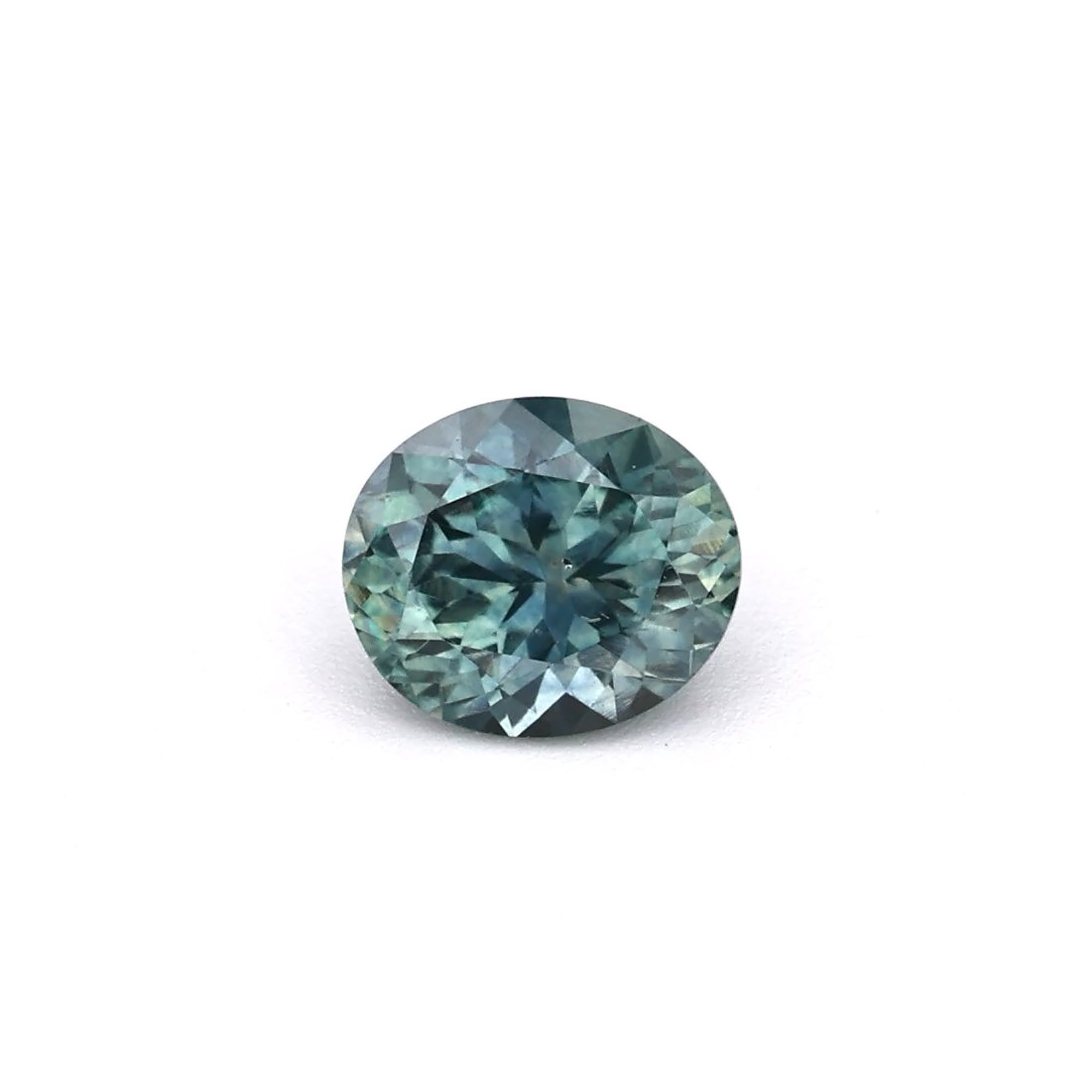 SAPPHIRE FACETED 0.83ct GREEN Blue Green EC UNITEDSTATES HEATED