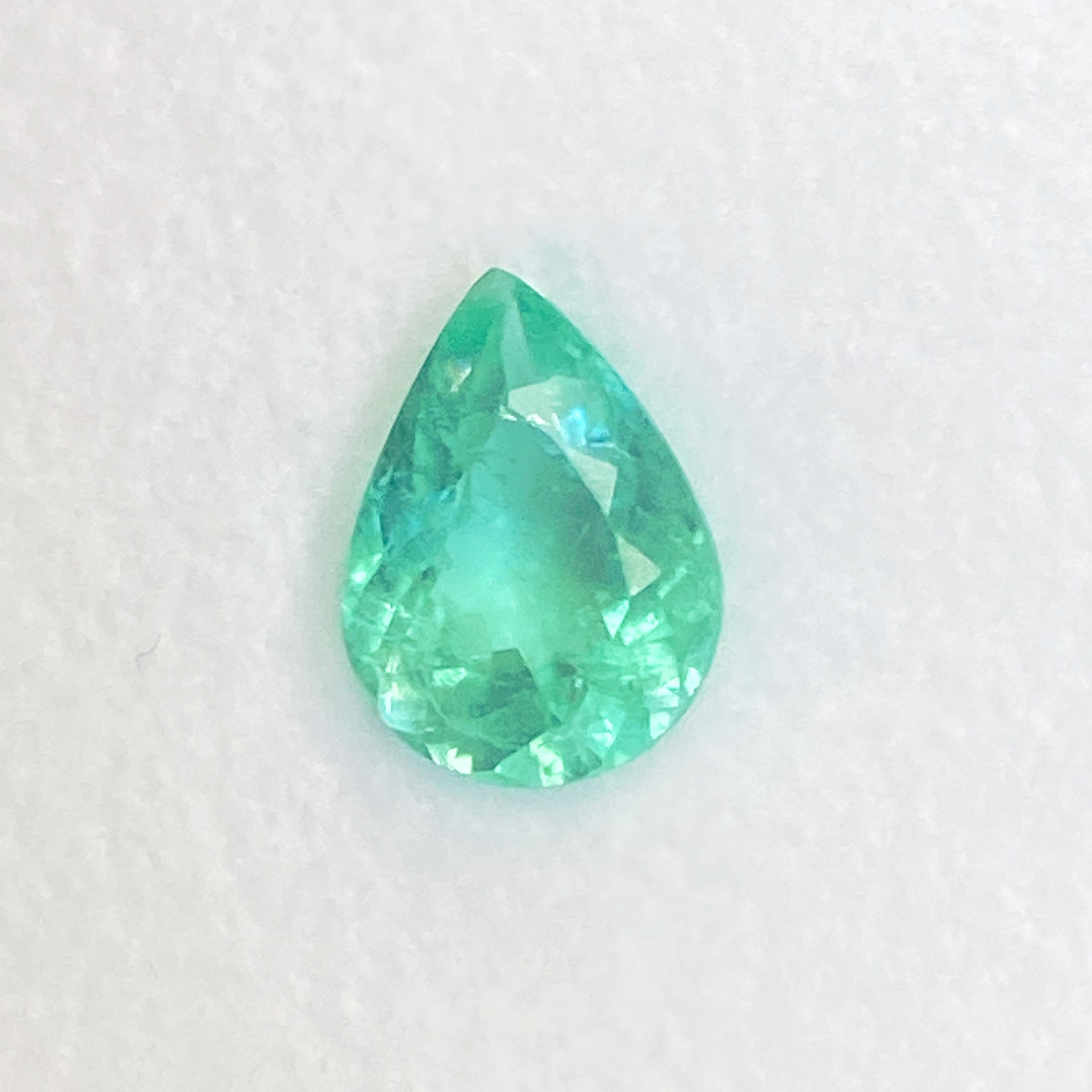 TOURMALINE FACETED 1.5ct GREEN Blue Green EC MOZAMBIQUE NONE