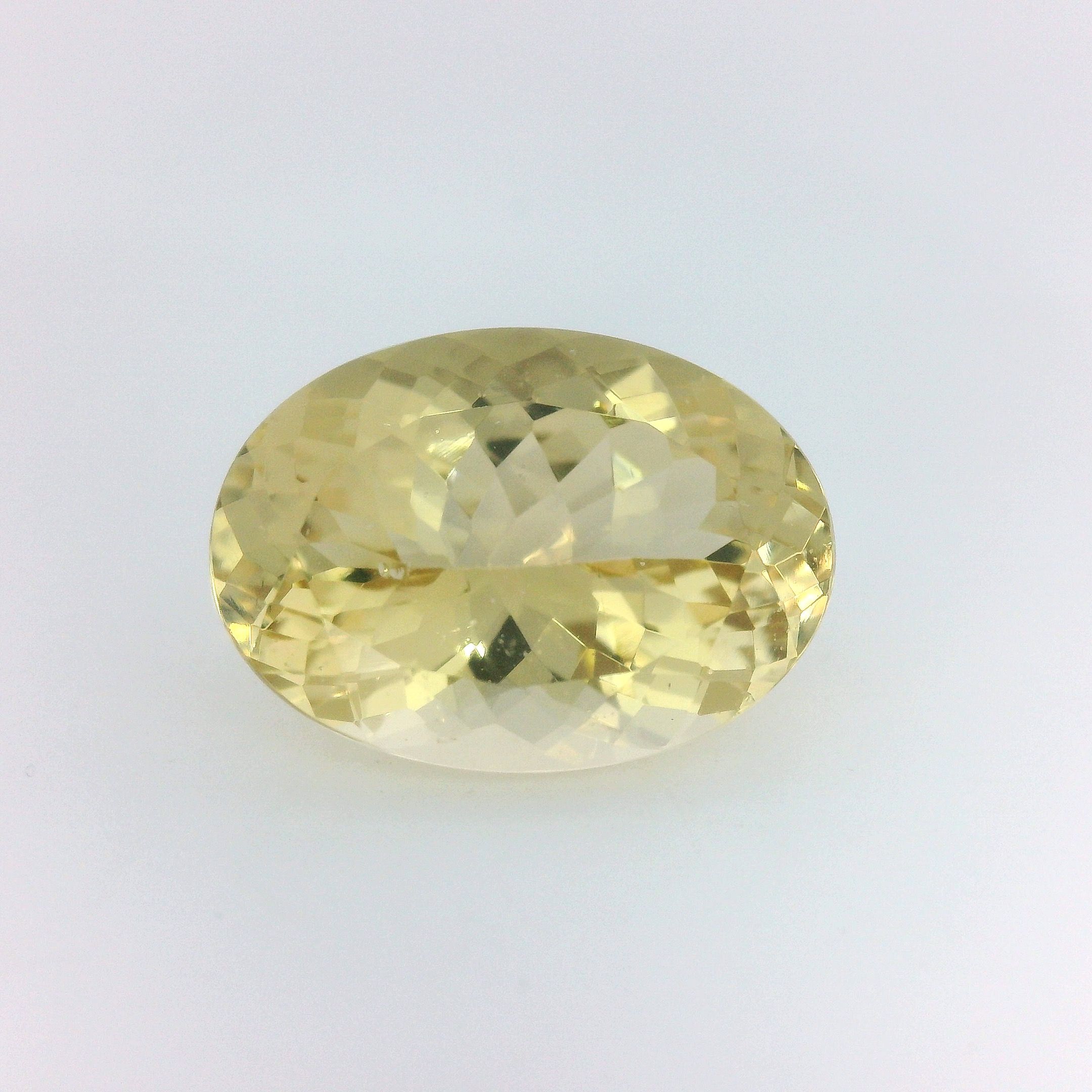 Heliodor 6,31 ct, żółty, szlif owalny