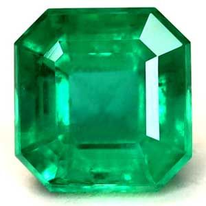 Szmaragd 1,56 ct, zielony, szlif szmaragdowy