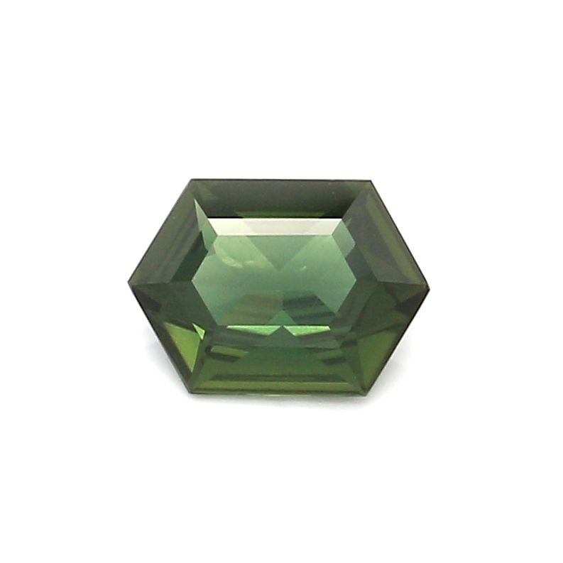 SAPPHIRE FACETED 0.87ct GREEN GREEN EC AUSTRALIA NONE