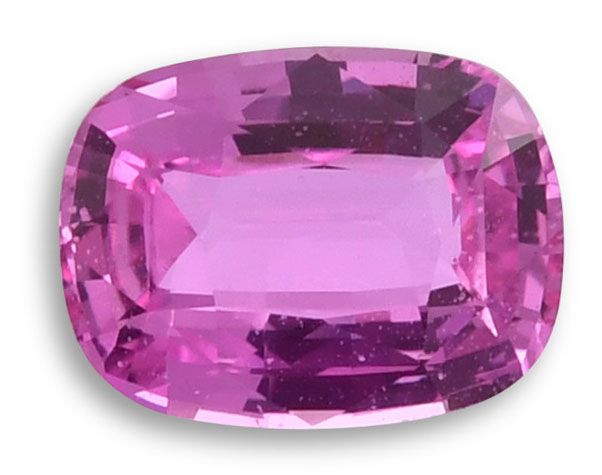 Szafir 1,52 ct, różowy, szlif cushion
