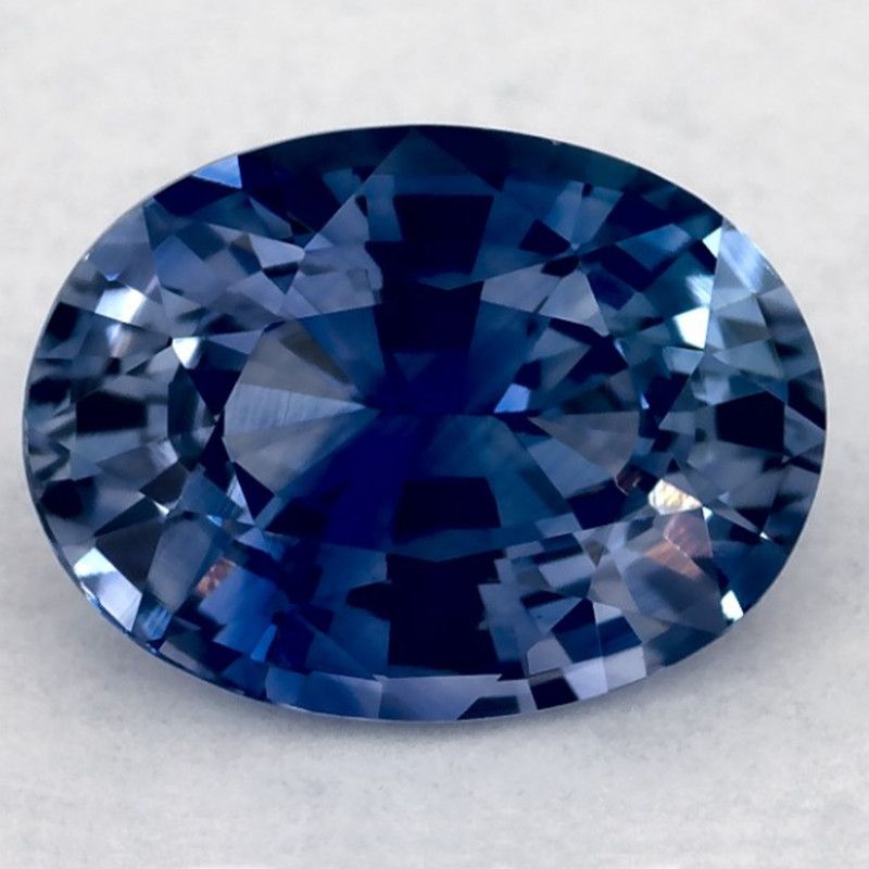 Szafir 1,26 ct, niebieski, szlif owalny