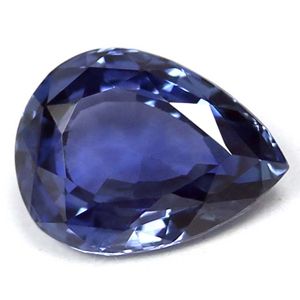 Szafir 1,57 ct, niebieski, szlif gruszka